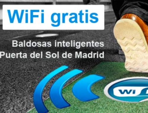 Baldosas WiFi gratis en la Puerta del Sol de Madrid