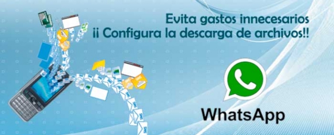 configuracion de archivos de descarga en WhatsApp. Zoom Digital